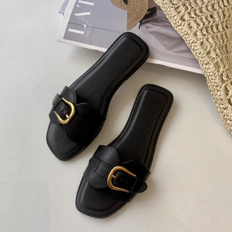 Women's Handcrafted Cushioned Footbed Slides Corvine