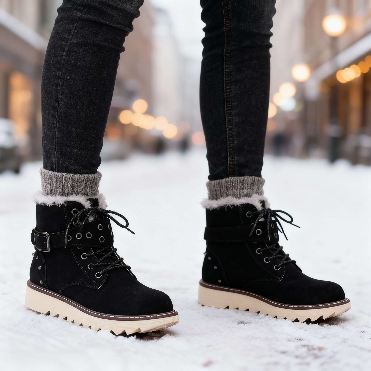 Women's Insulated Laced Winter Boots Corvine