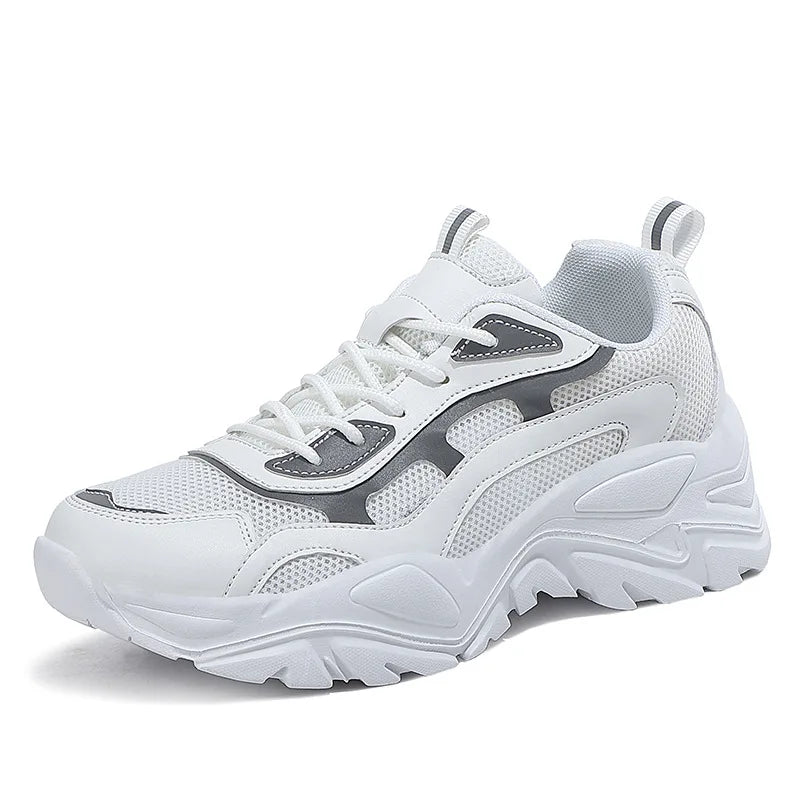 Women's Premium Mesh Chunky Platform Trainers Corvine