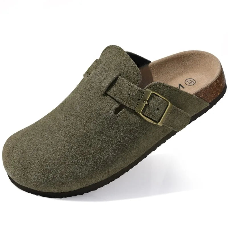 Unisex Cork Sole Casual Beach Clogs Corvine