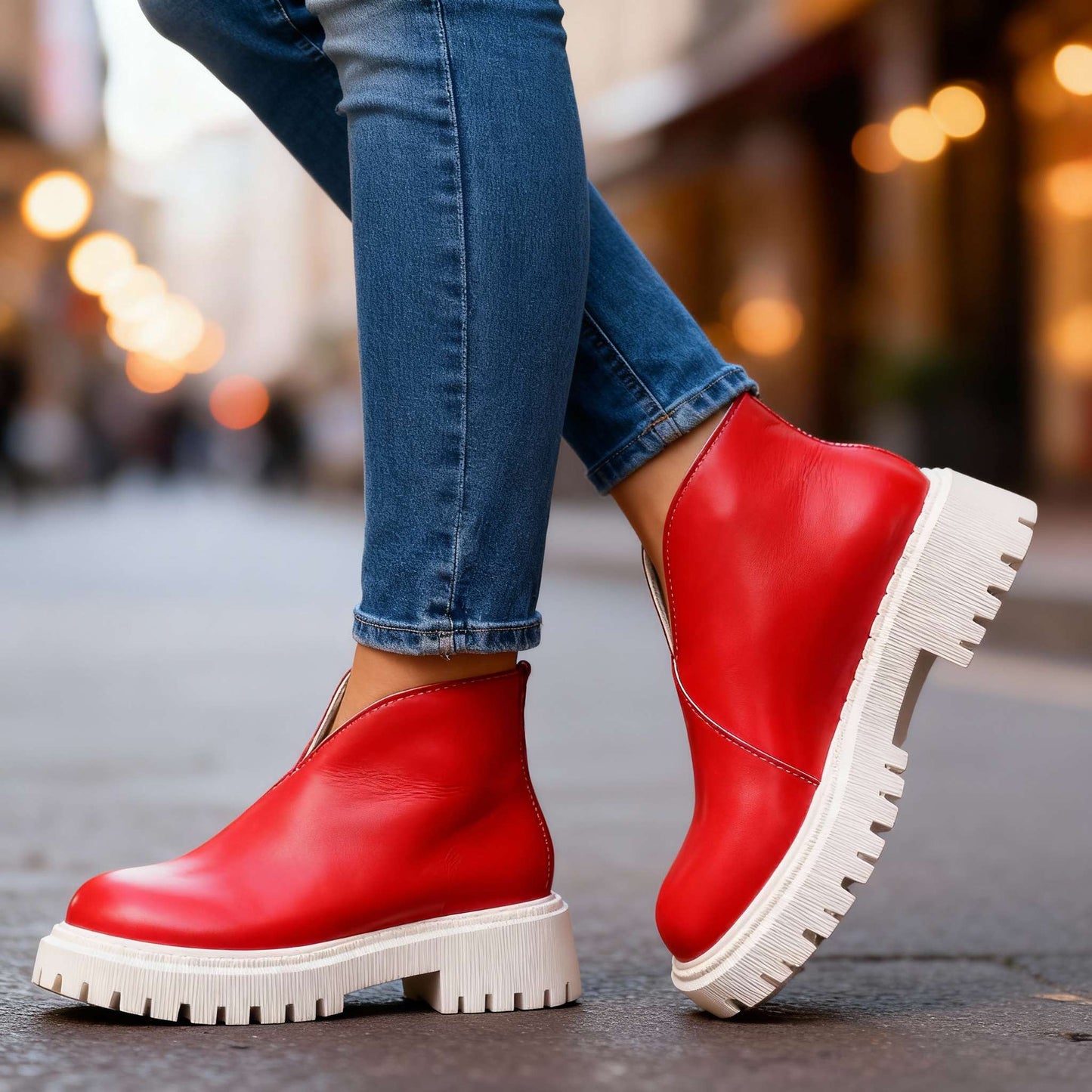 Women's Black Ankle Boots Corvine