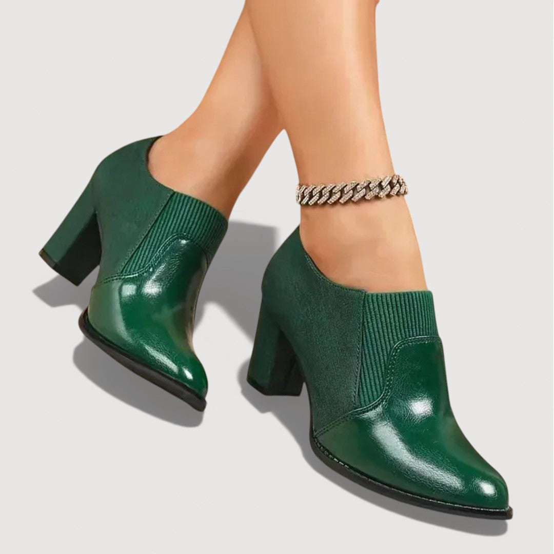 Women's Black Block Heels Corvine
