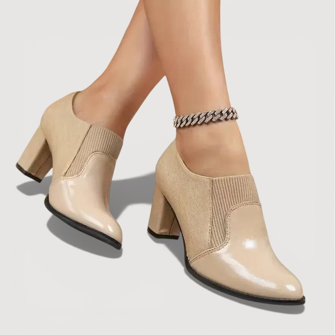 Women's Black Block Heels Corvine