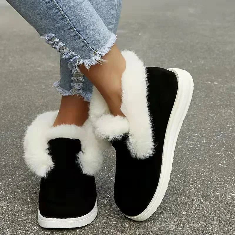 Women's Black Vegan Suede Ankle Boots Corvine