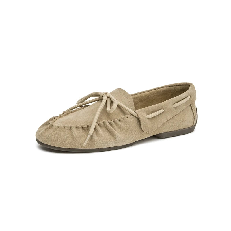 Women's Cow Suede Black Loafers Corvine