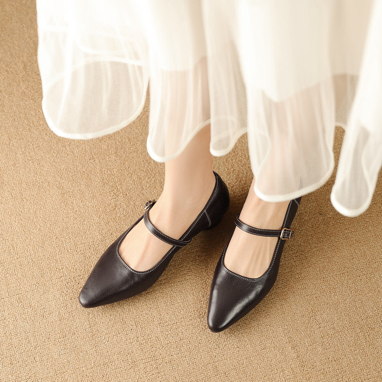 Women's Genuine Leather Wedge Pumps Corvine
