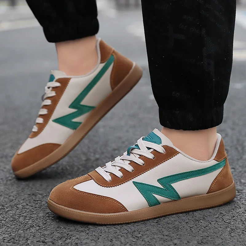 Women's Leather Suede Retro Trainers Corvine
