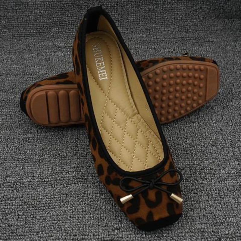 Women’s Leopard Print Ballet Flats Corvine