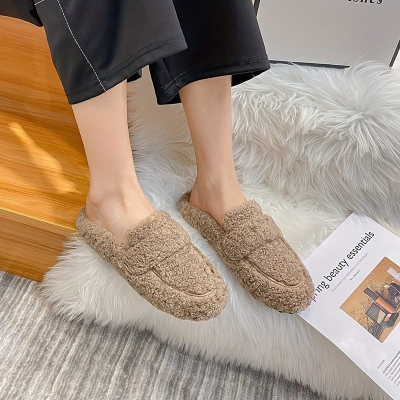 Women's Plush Teddy Fleece Loafer Slippers Corvine