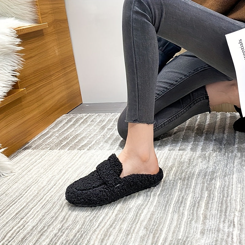 Women's Plush Teddy Fleece Loafer Slippers Corvine