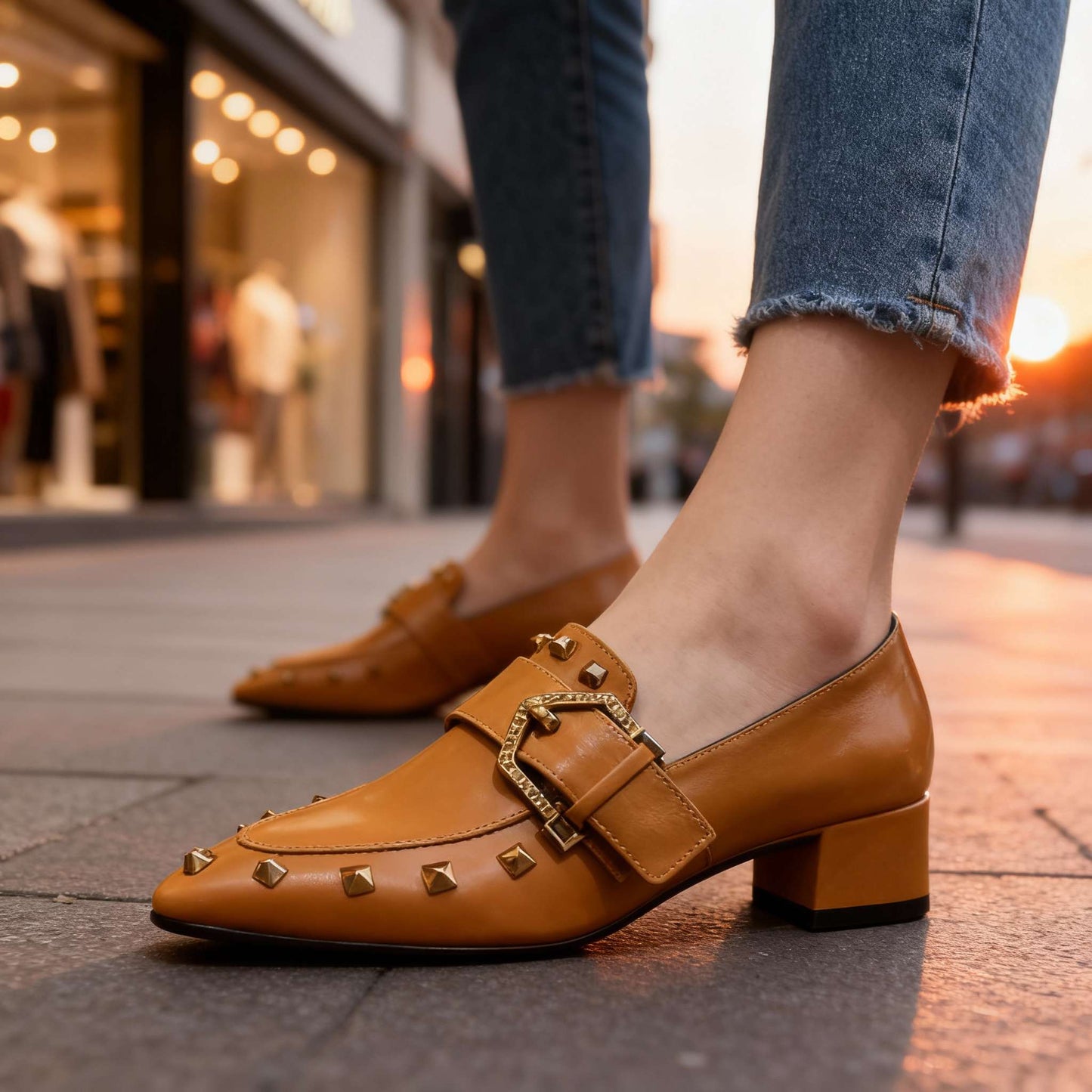 Women's Polished Vegan Leather Slip On Shoes Corvine