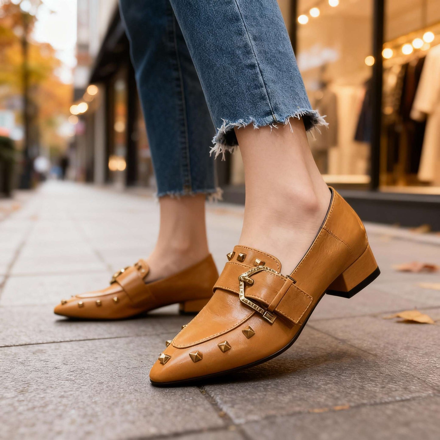 Women's Polished Vegan Leather Slip On Shoes Corvine