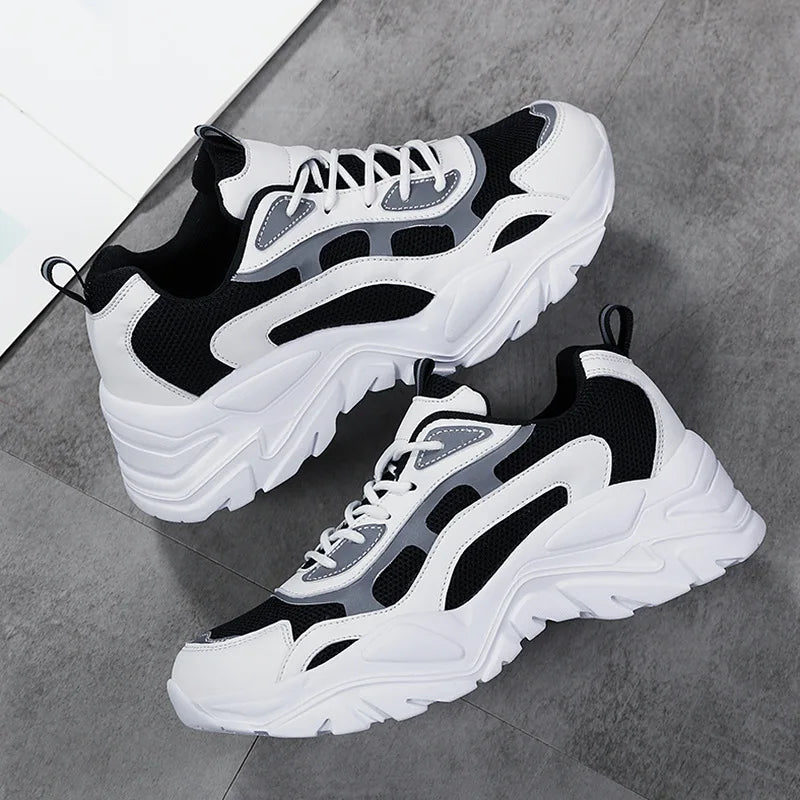 Women's Premium Mesh Chunky Platform Trainers Corvine