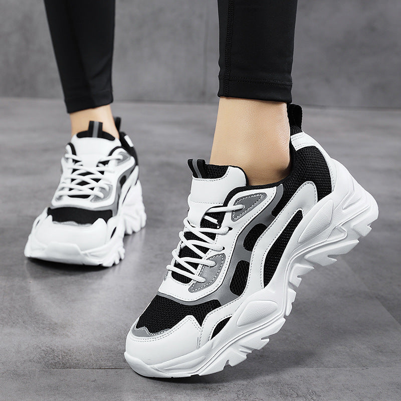 Women's Premium Mesh Chunky Platform Trainers Corvine