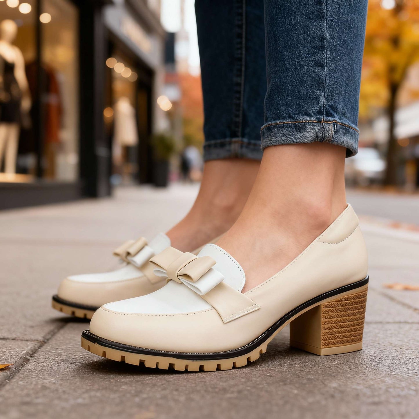 Women's Soft Slip-On Loafers with Bow Detail Corvine