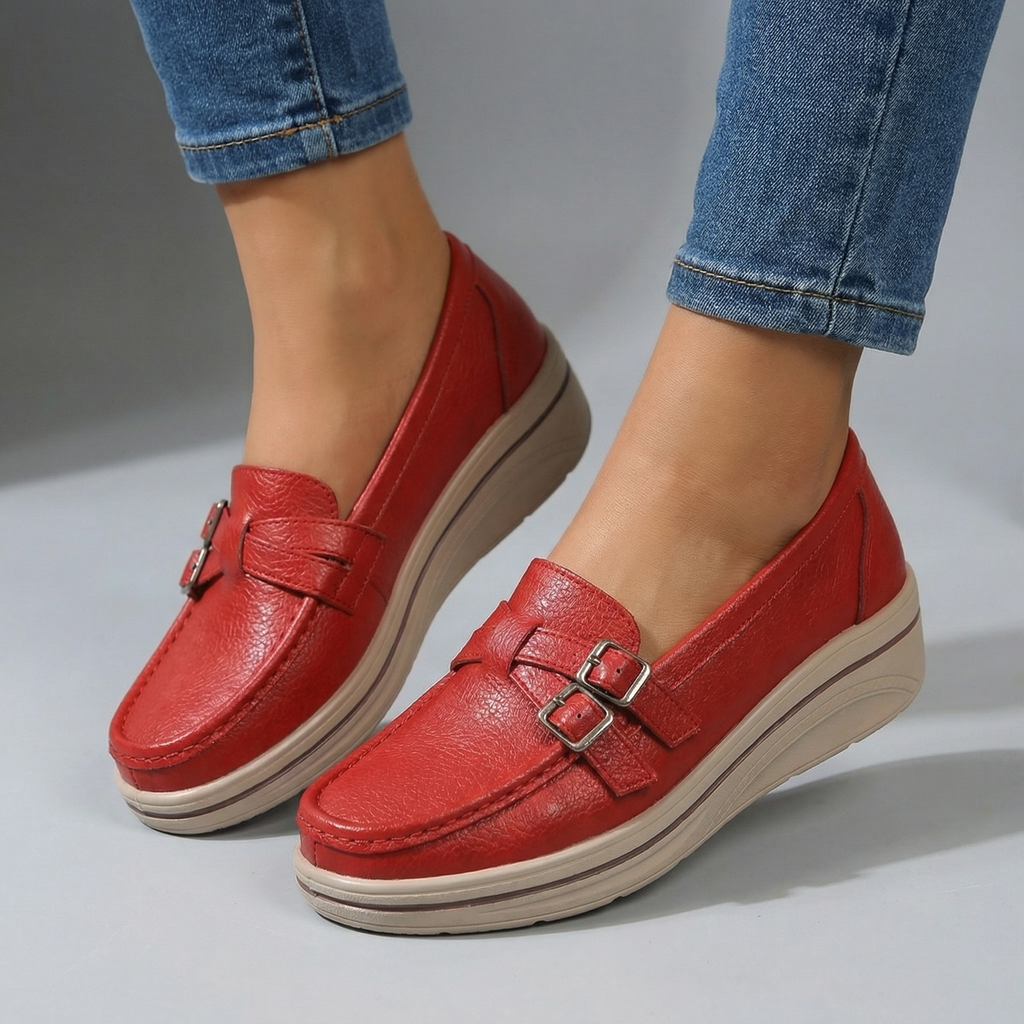 Women's Softly Textured Slip-On Loafers Corvine