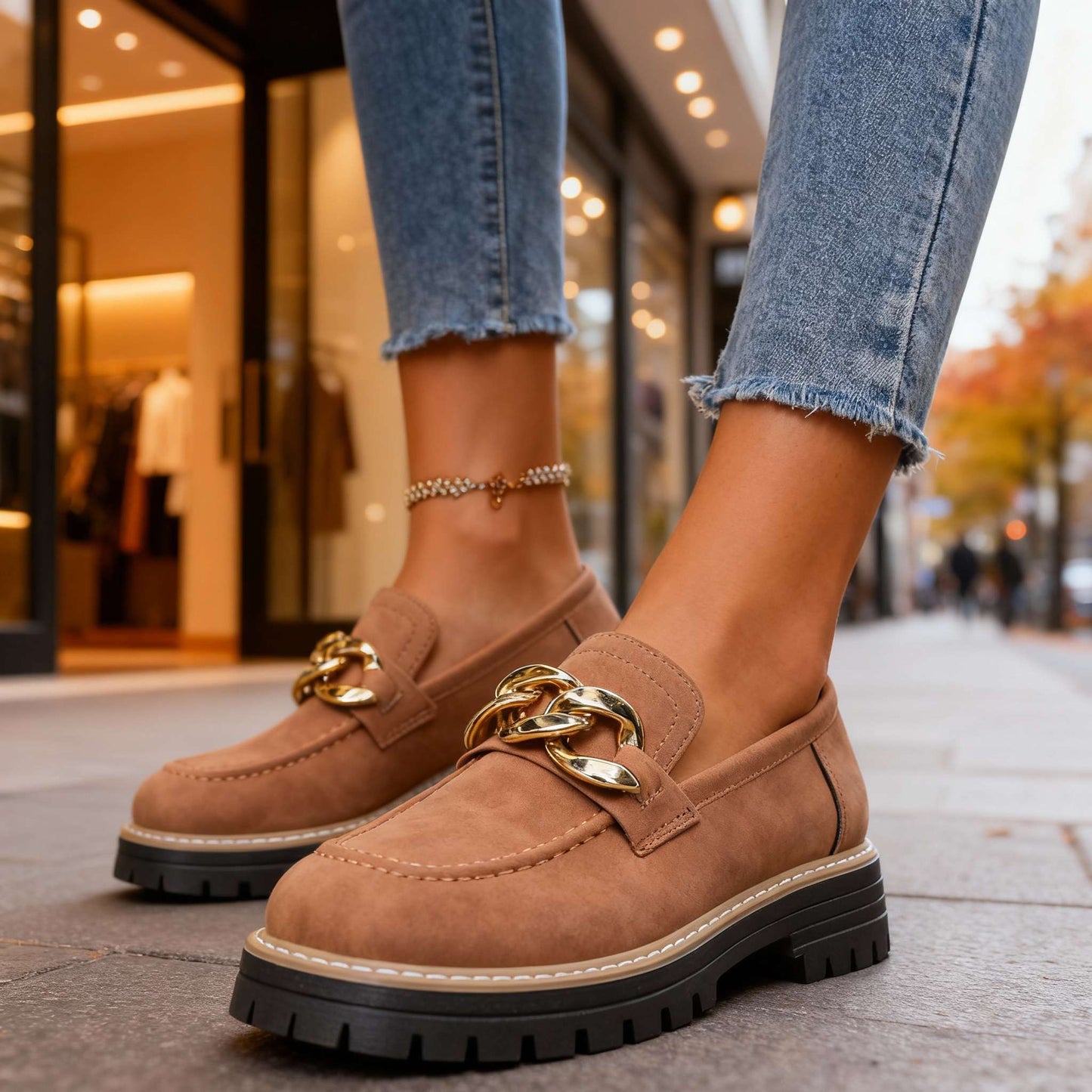 Women's Suede Slip-On Loafers Corvine