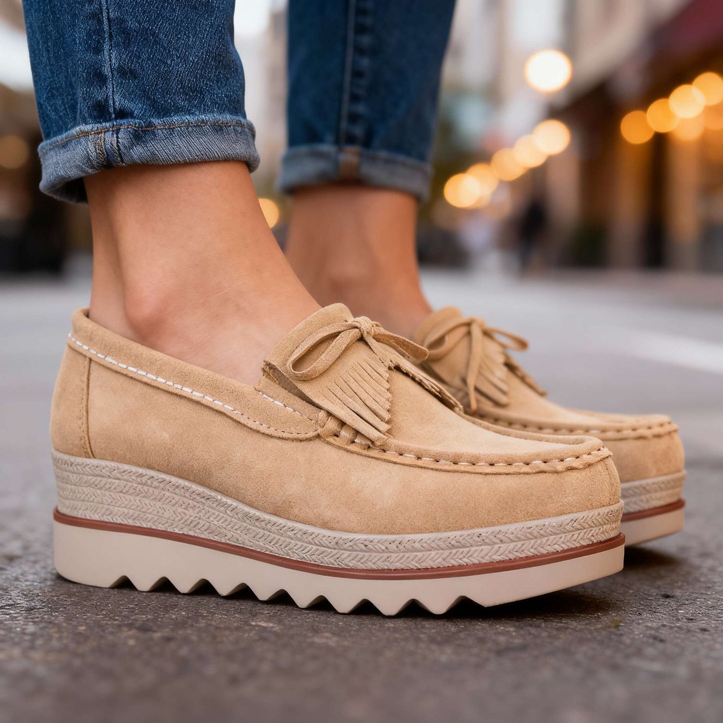 Women's Supportive Platform Loafers Corvine