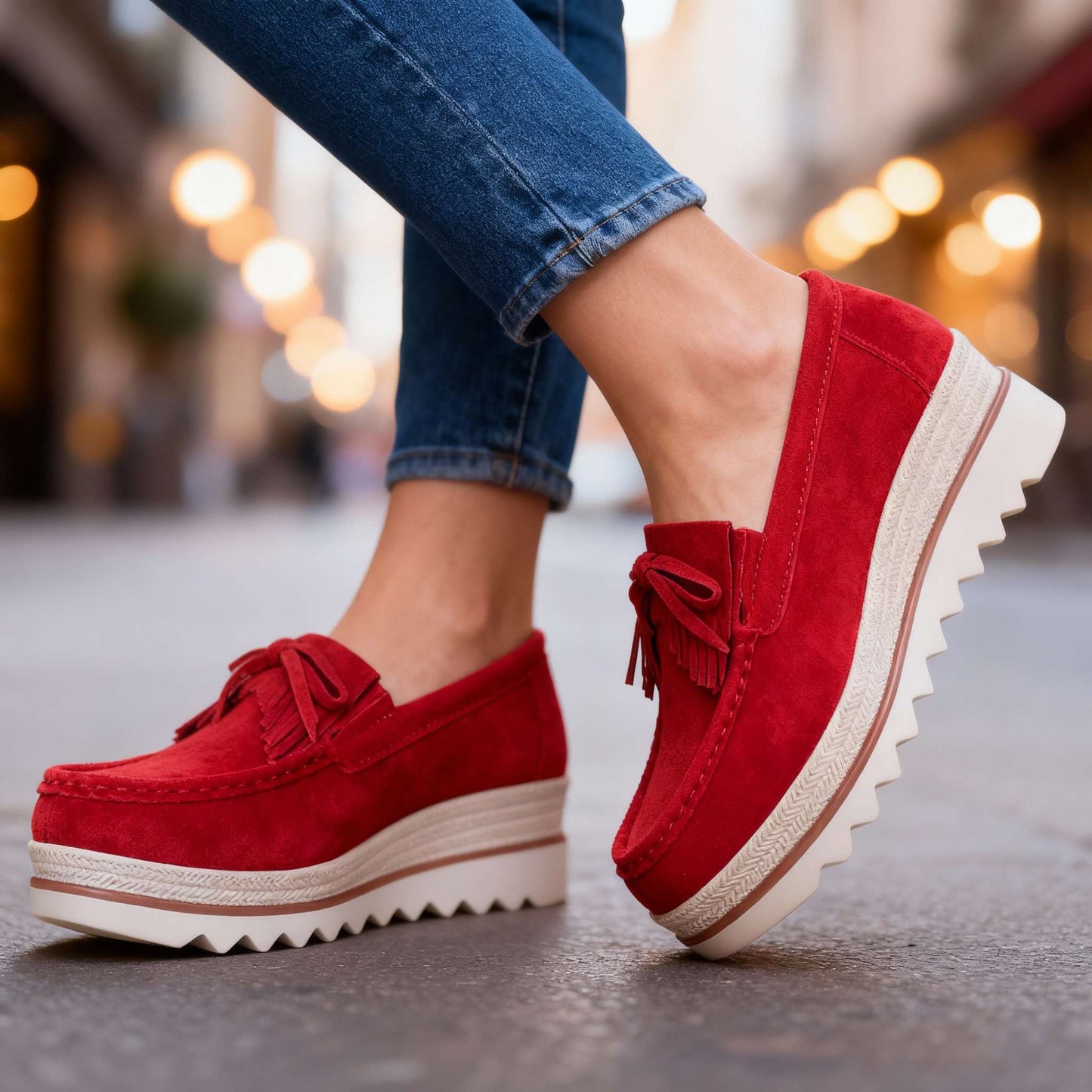 Women's Supportive Platform Loafers Corvine