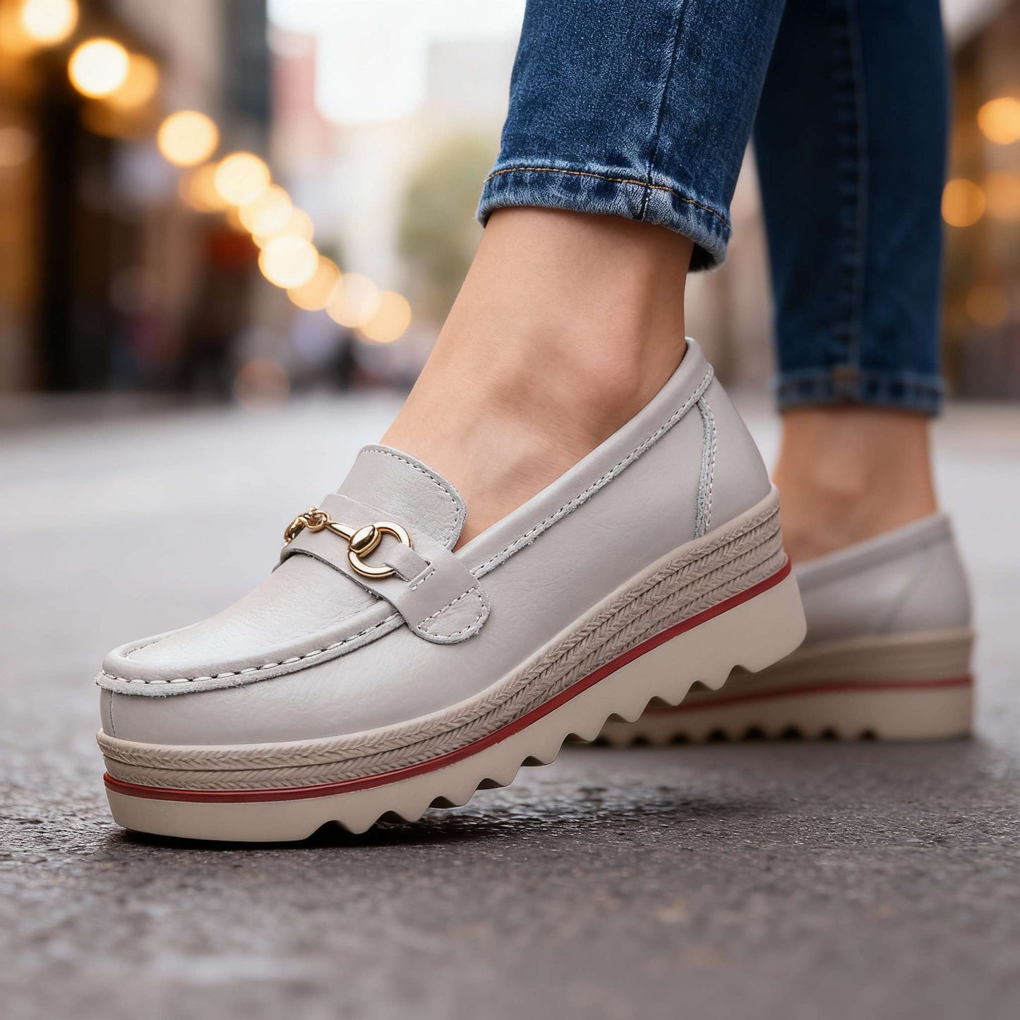 Women's Supportive Platform Loafers Corvine