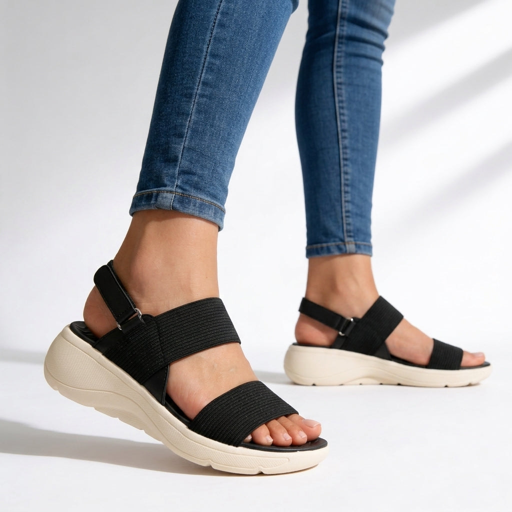 Women's Synthetic Adjustable Platform Sandals Corvine