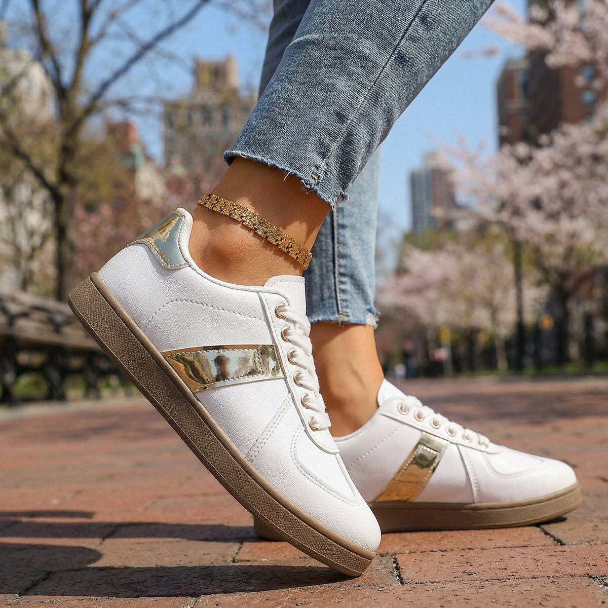 Women's Textured Upper Low-Top Walking Shoes Corvine