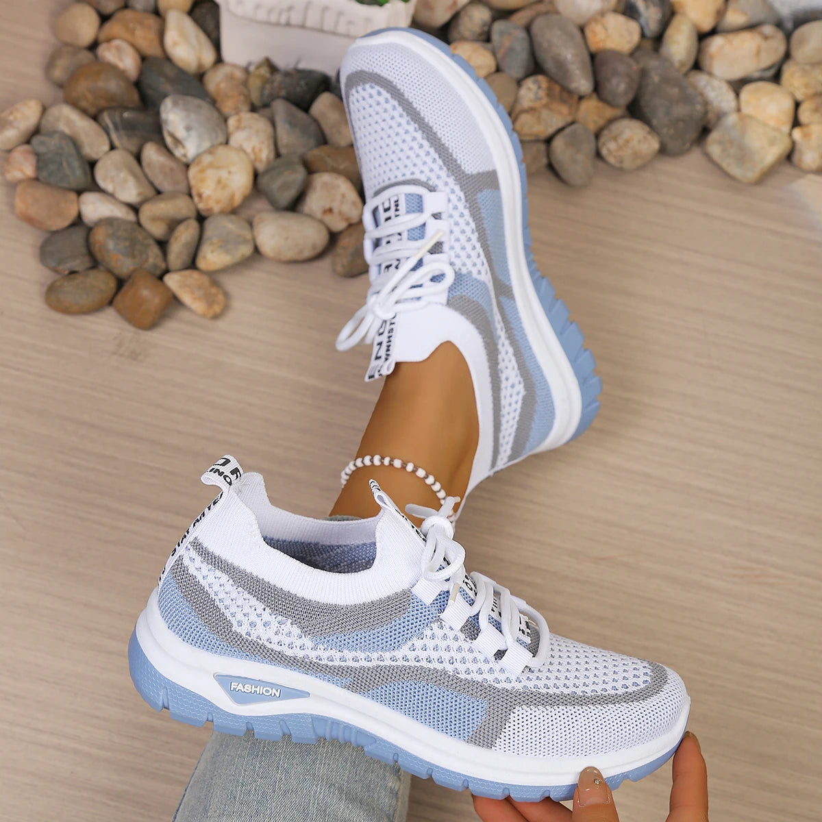 Women's Two-Colour Casual Trainers Corvine