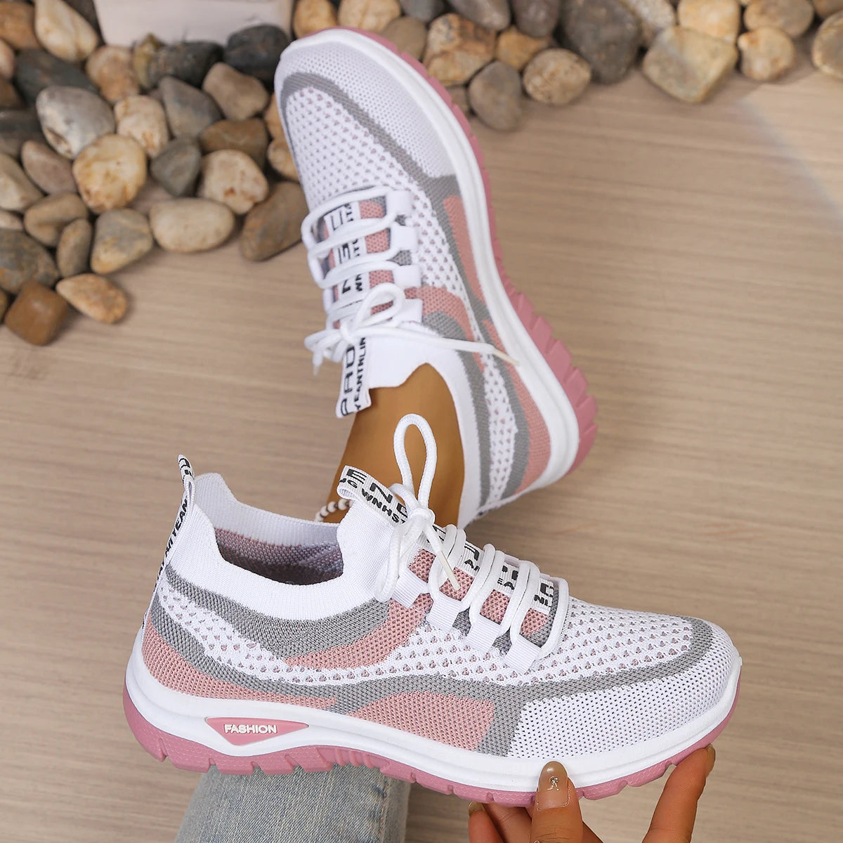 Women's Two-Colour Casual Trainers Corvine