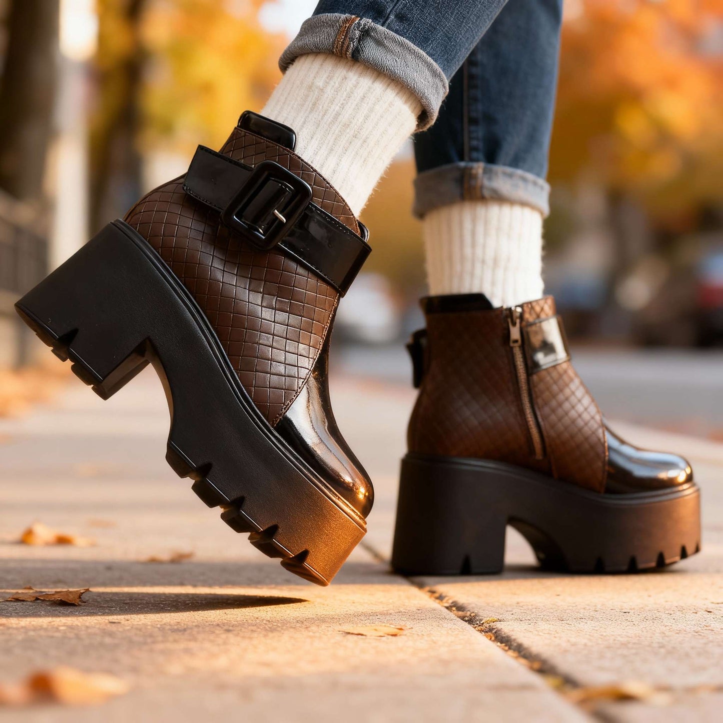 Women's Vegan Leather Ankle Boots Corvine