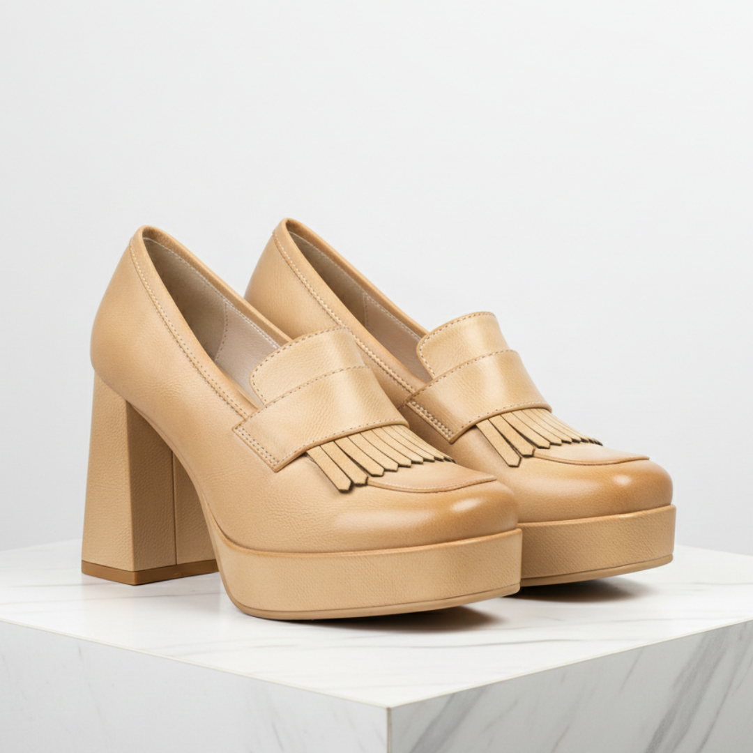 Women's Vegan Leather Chunky Loafers Corvine