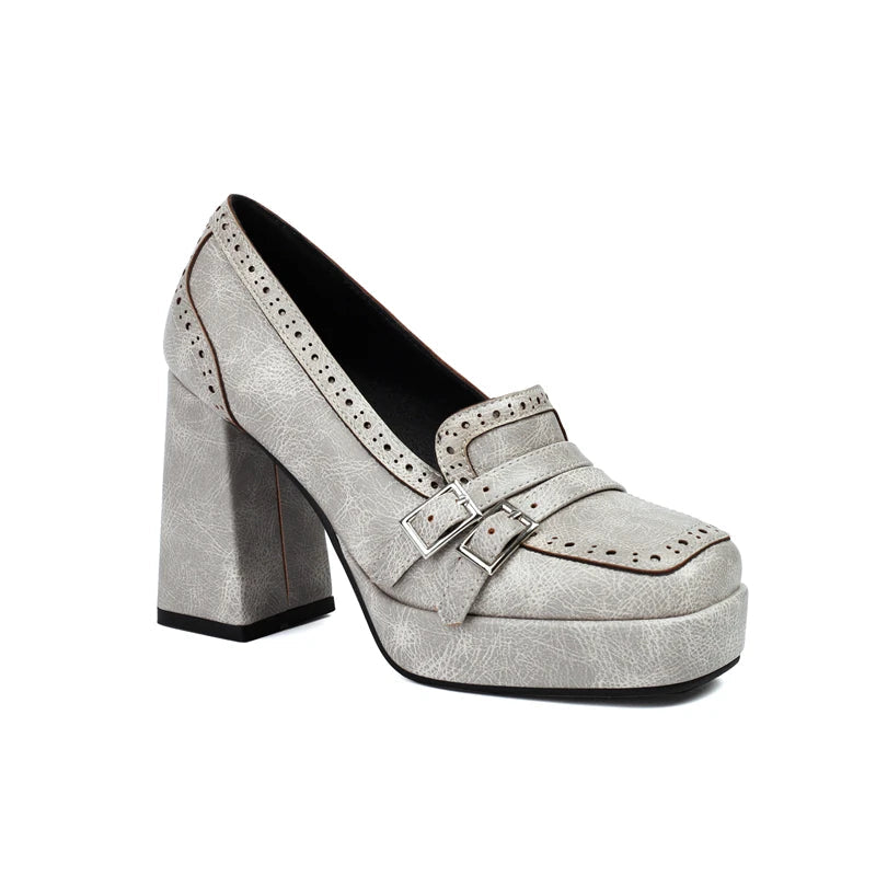Women's Vegan Leather Platform Heels Corvine