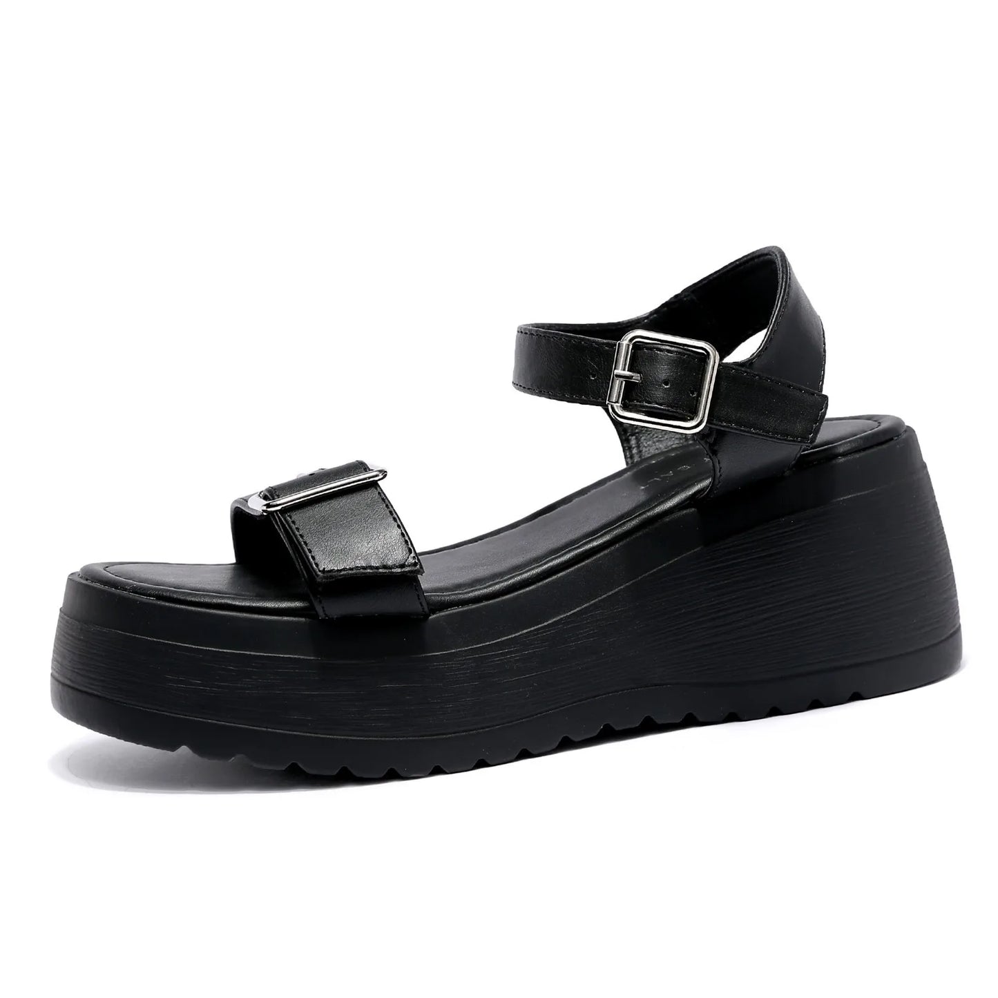 Women's Vegan Leather Wedge Heel Sandals Corvine