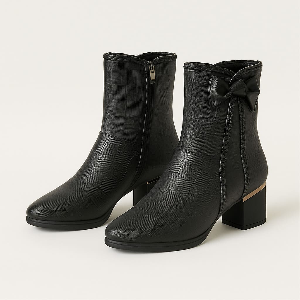 Women's Water-Resistant Vegan Leather Booties Corvine