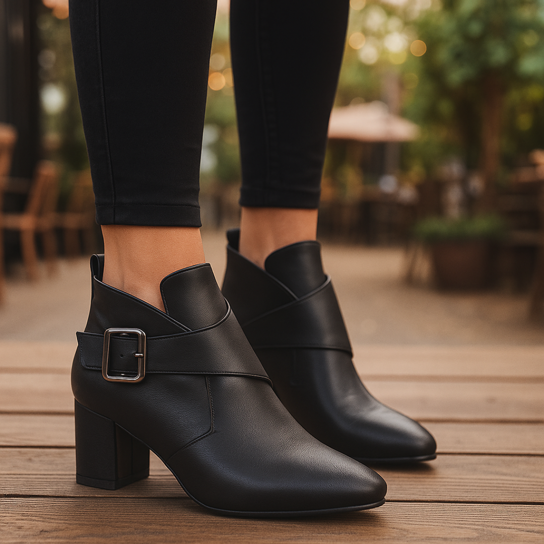 Women's Weather-Resistant Faux Leather Ankle Boots Corvine