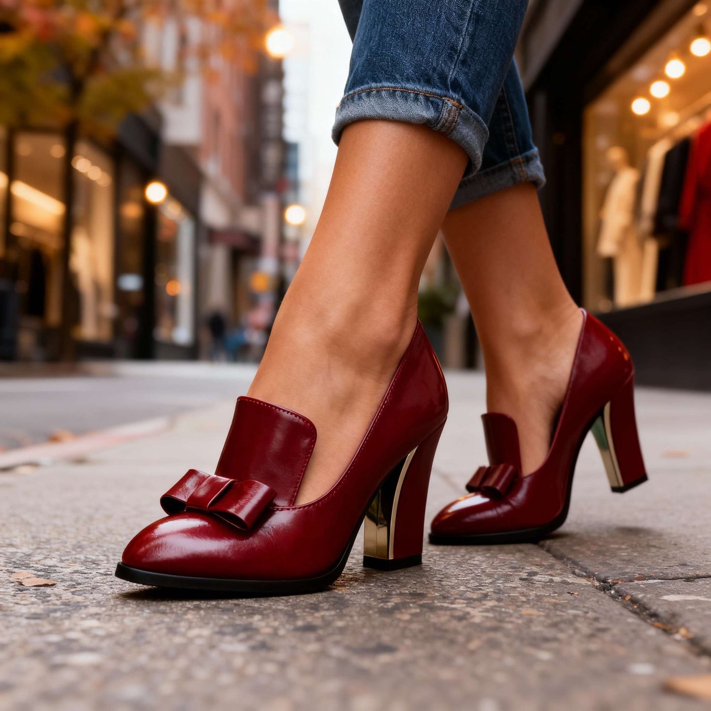 Women's White Bow Detail Heels Corvine